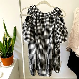 Zara checked dress size xs